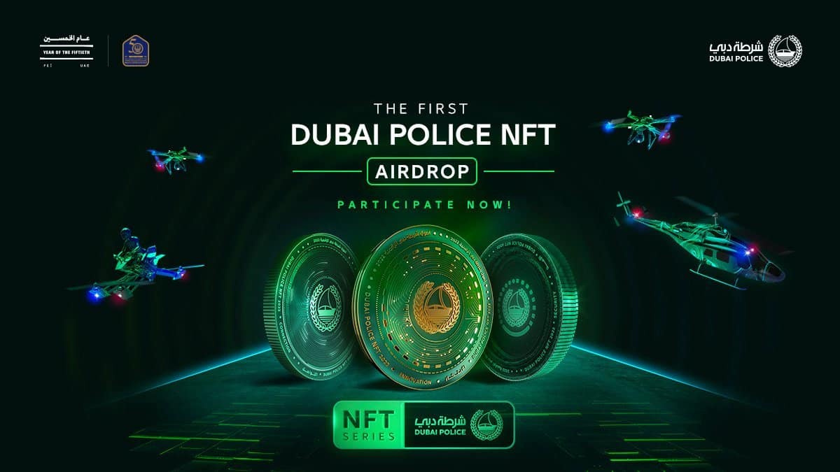 Dubai Police NFTs airdrop poster