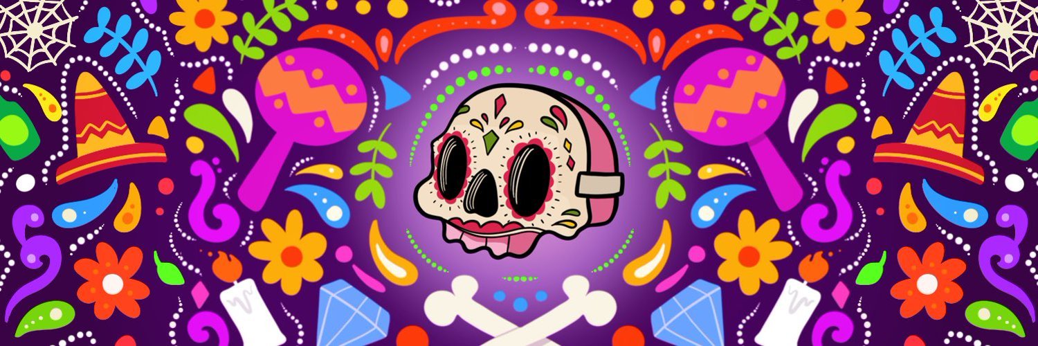 The picture shows Los Muertos NFT poster