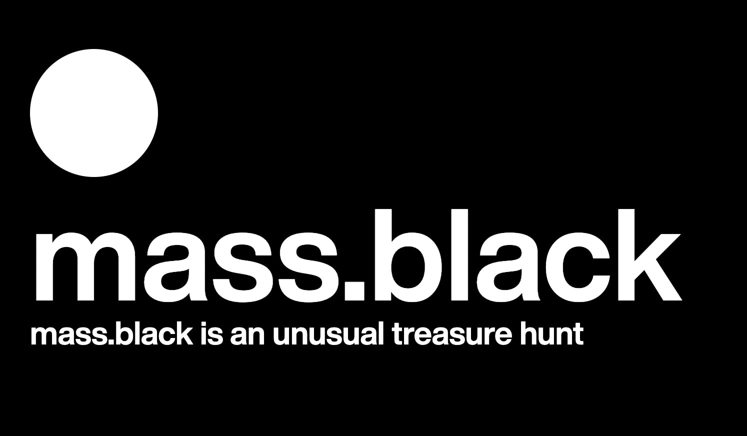 Mass.Black treasure hunt by Pak