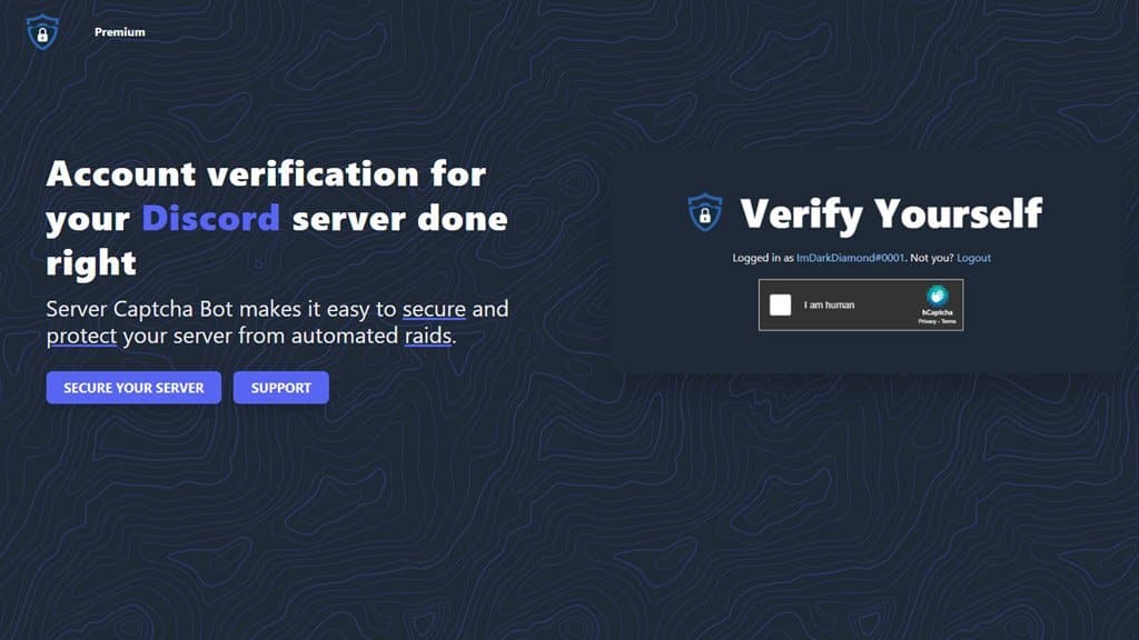 I can't verify on Discord server