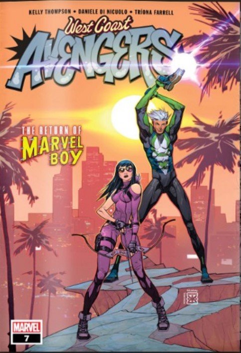 west coast avengers comic cover from veve marketplace