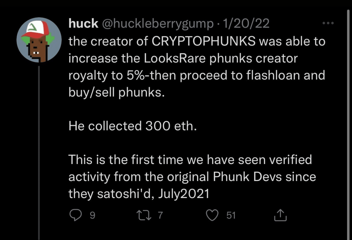 The picture shows the issue on CryptoPhunks