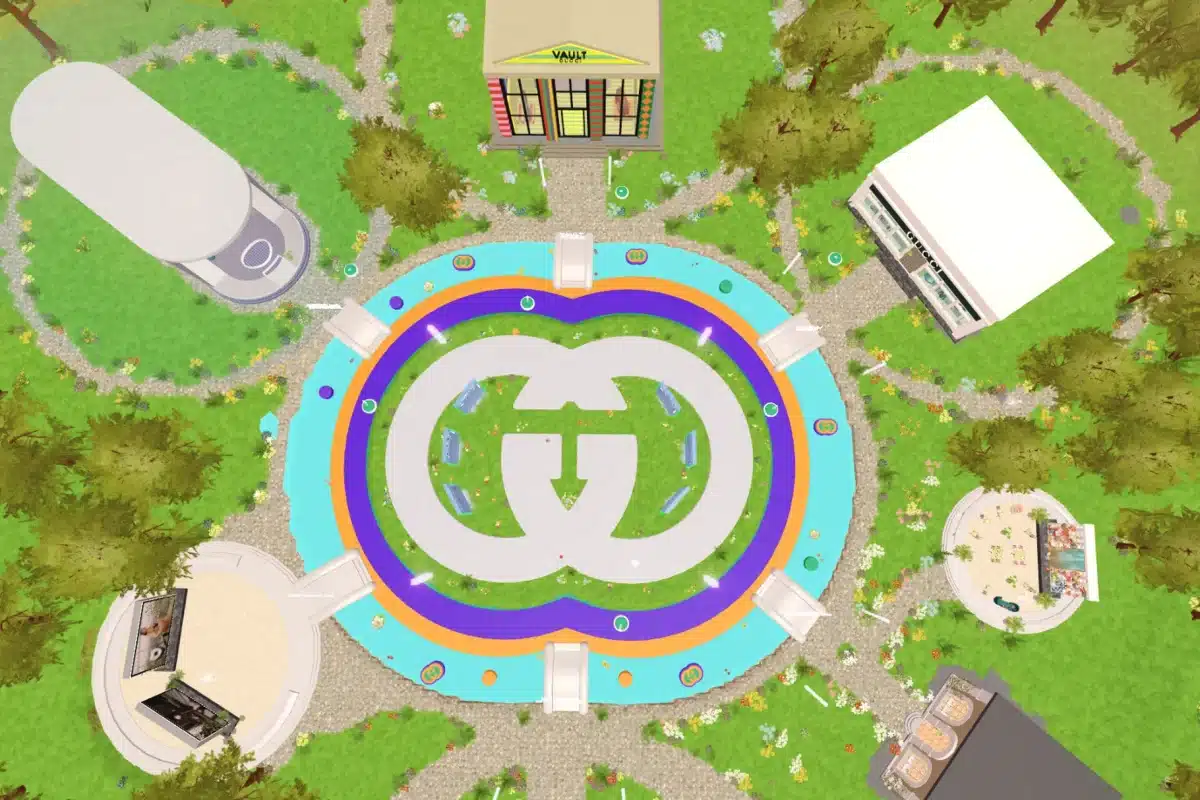 Gucci virtual Town in the Roblox metaverse