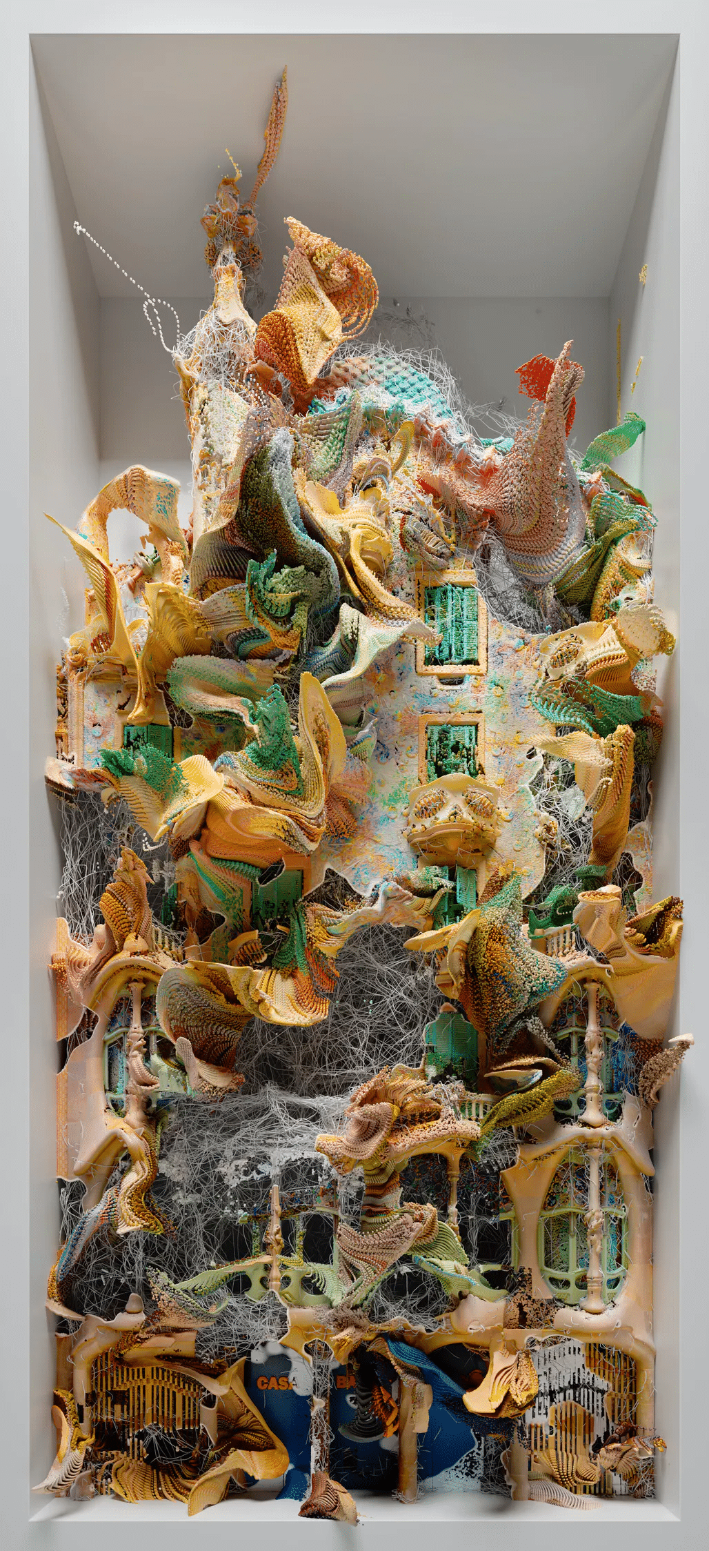 The picture shows Refik Anadol's Living Architecture: Batlló 