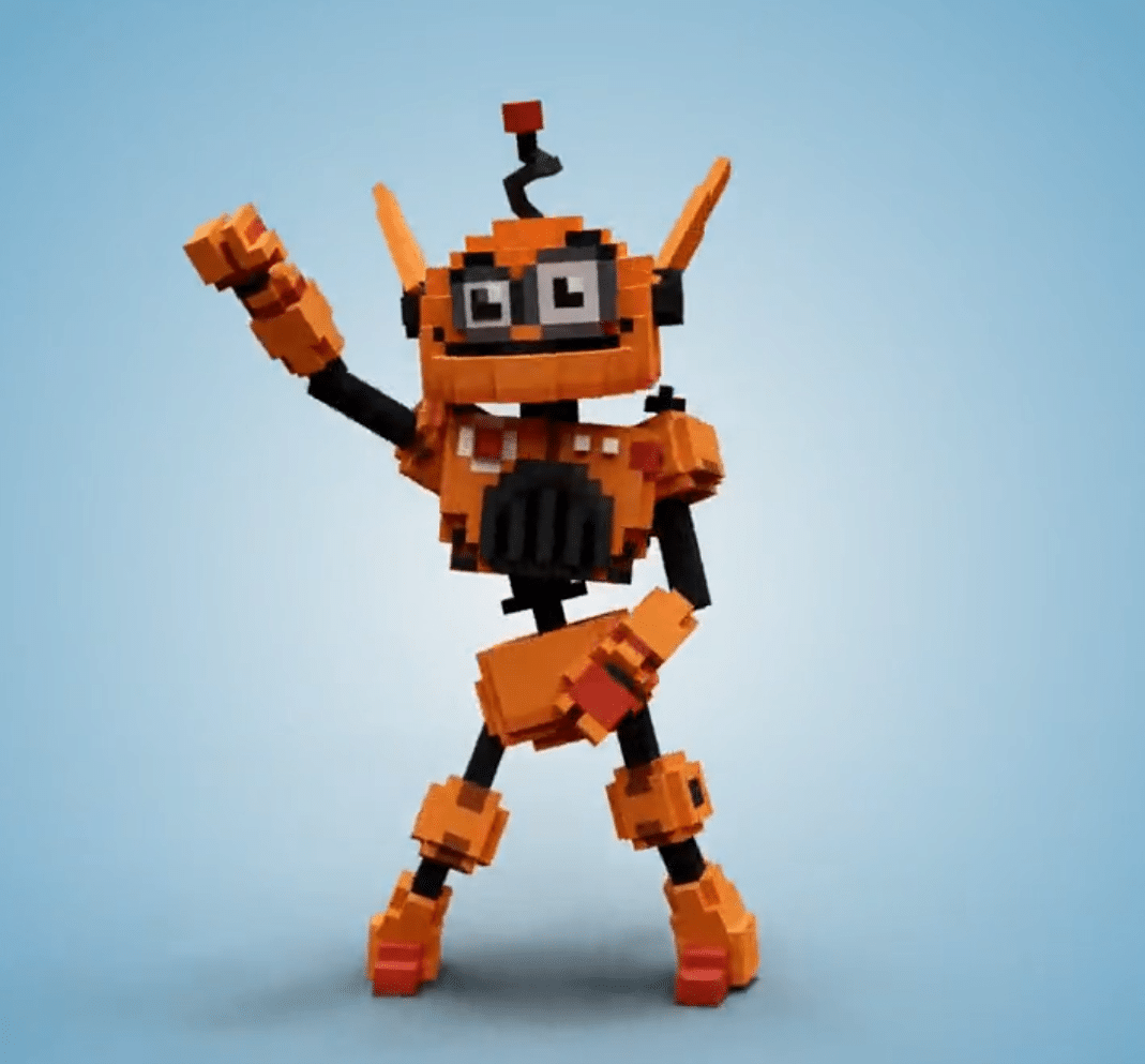 The Sandbox avatar of PizzaBot.