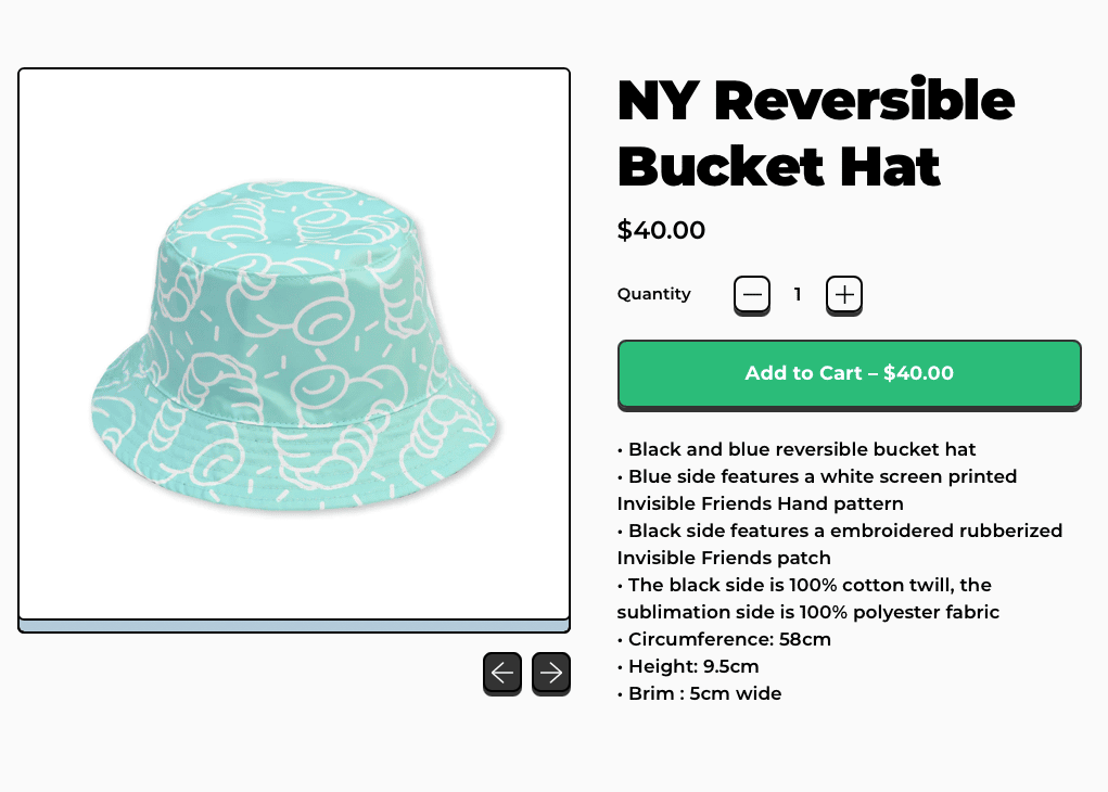 NYC reversible bucket hat by markus magnusson nft