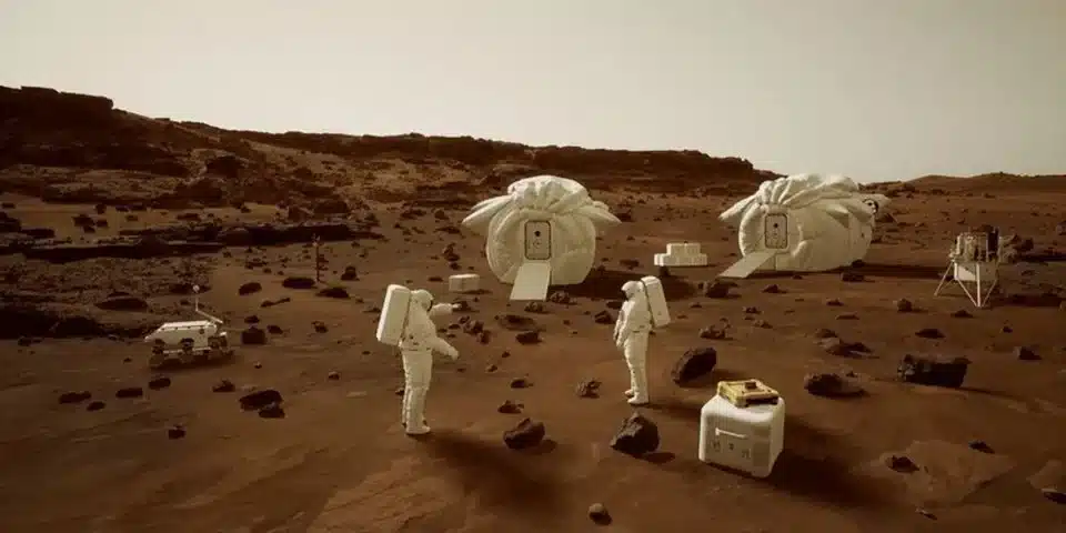 Image of astronauts in the MARS metaverse