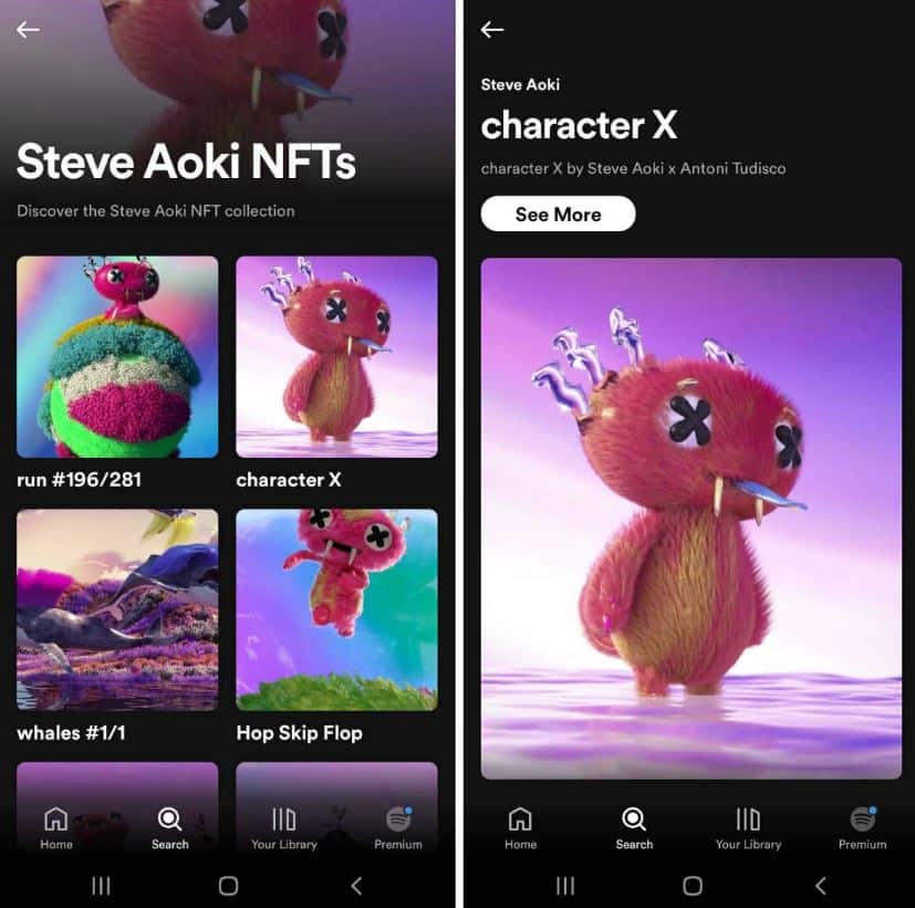 image of a Spotify NFT FEATURE