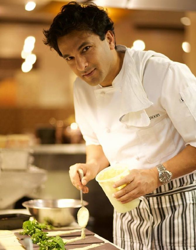 Image of chef Khanna in the kitchen NFT