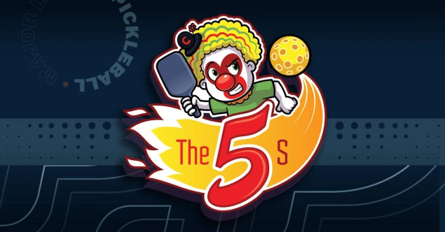 Image of the Pickleball team "The 5s" team logo.
