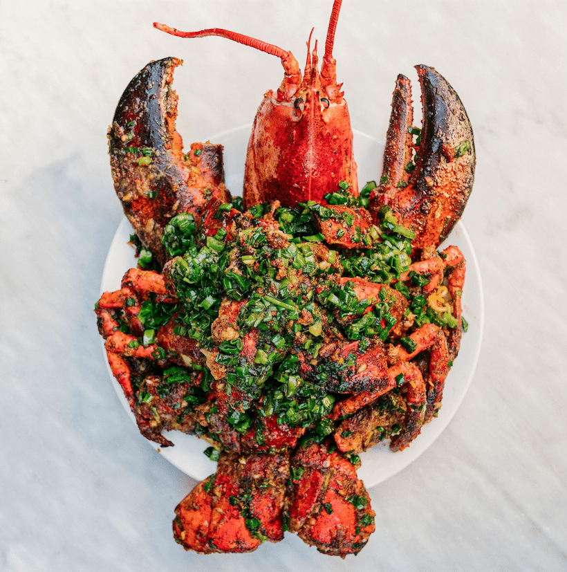 The picture shows a 3-lb Lobster Bomb by Madame Vo x The Hundreds