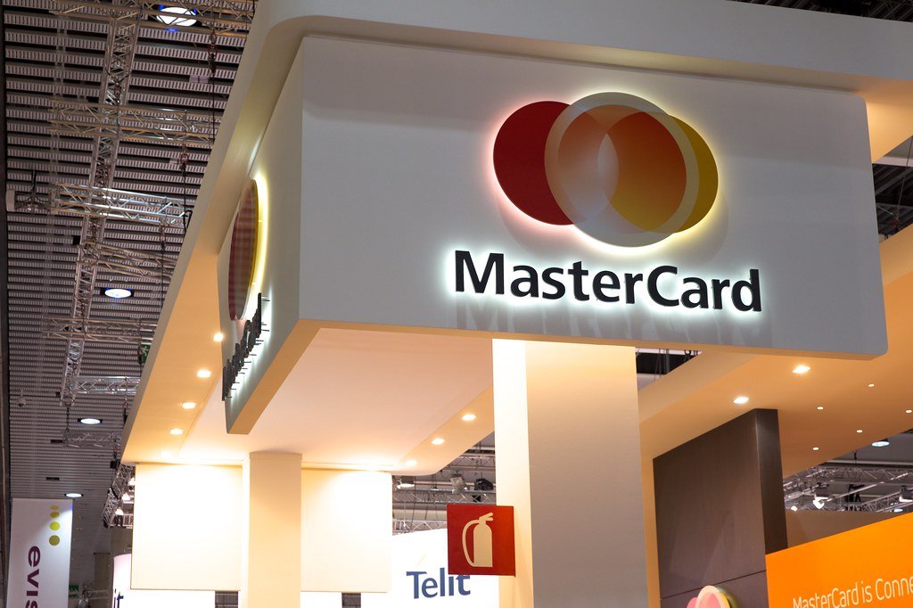 Mastercard office showing its logo