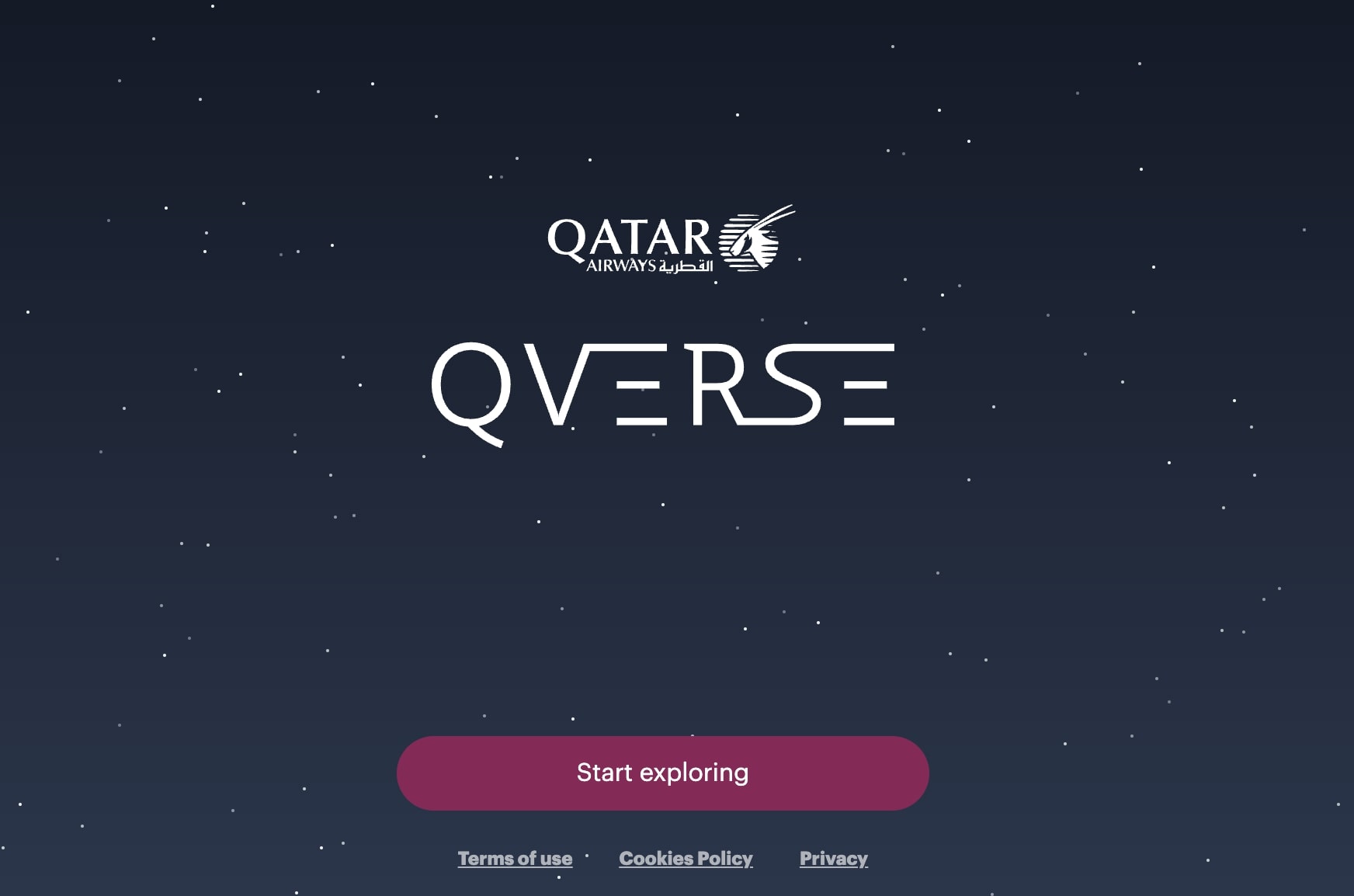 Qatar Airways website home page