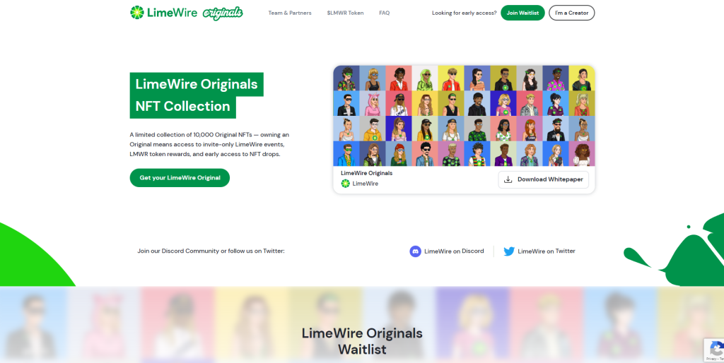 LimeWire Originals NFT collection