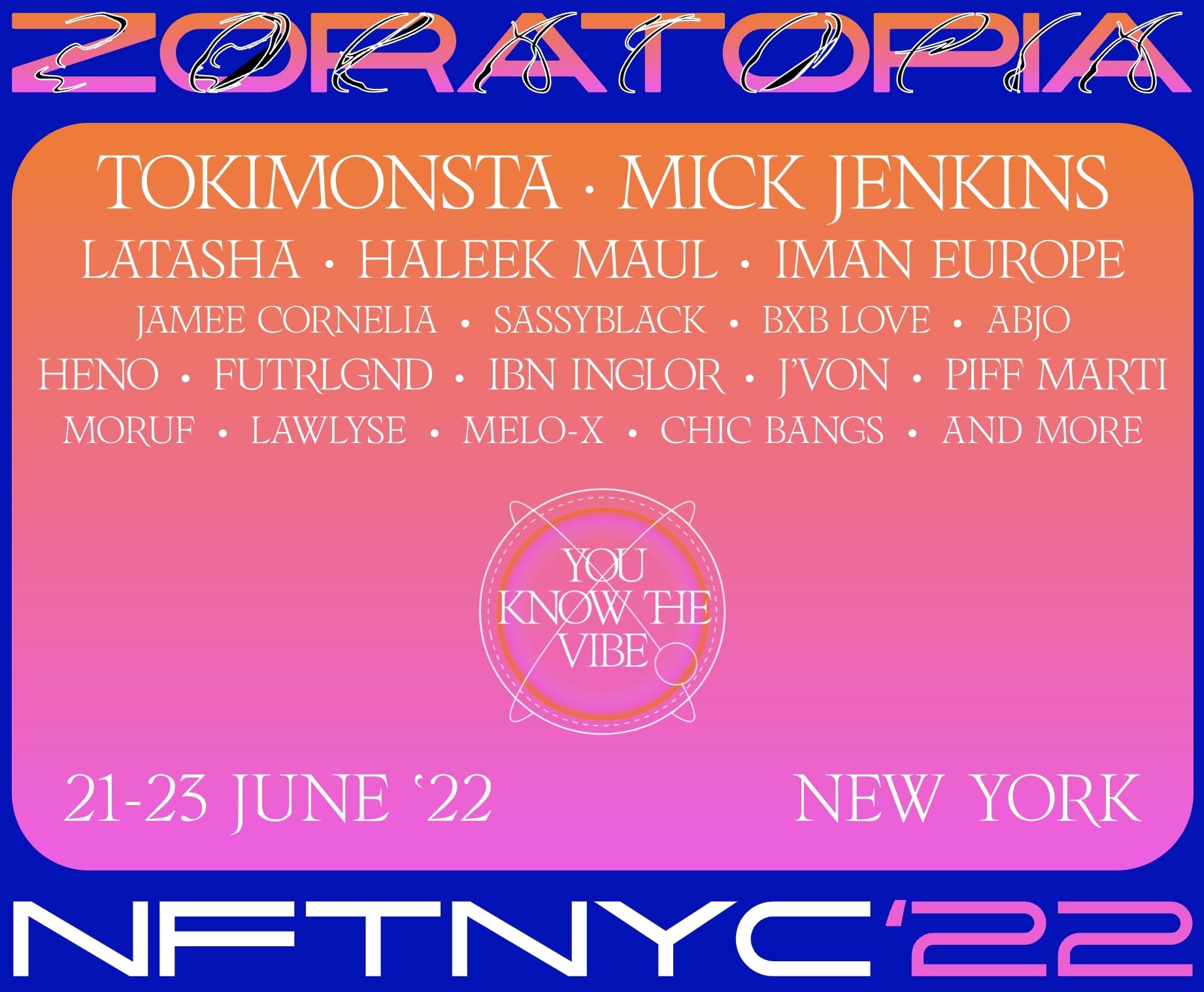 ZORATOPIA NFT.NYC 2022 events