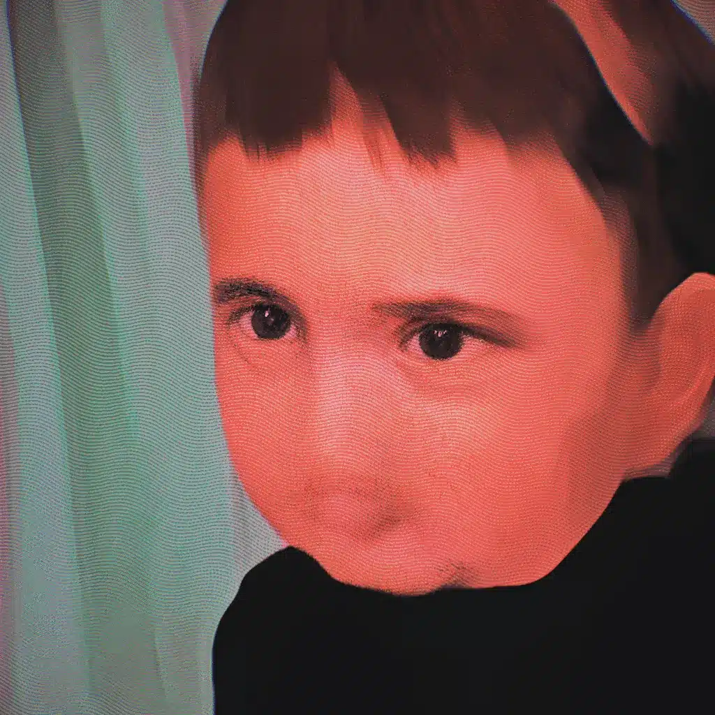 A generative art featuring a boy