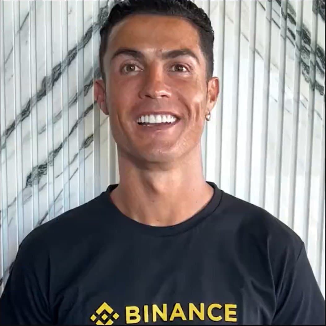 Vẫn từ video teaser của Cristiano Ronaldo Binance