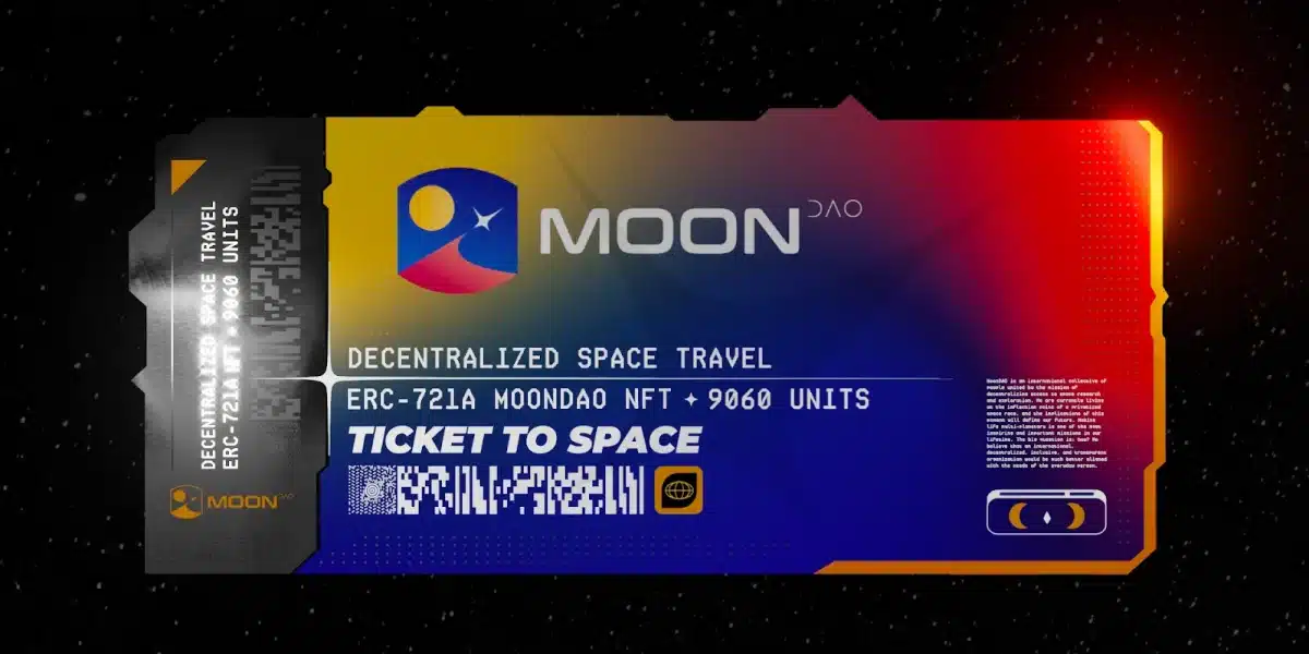 Image of the MoonDAO NFT tickets