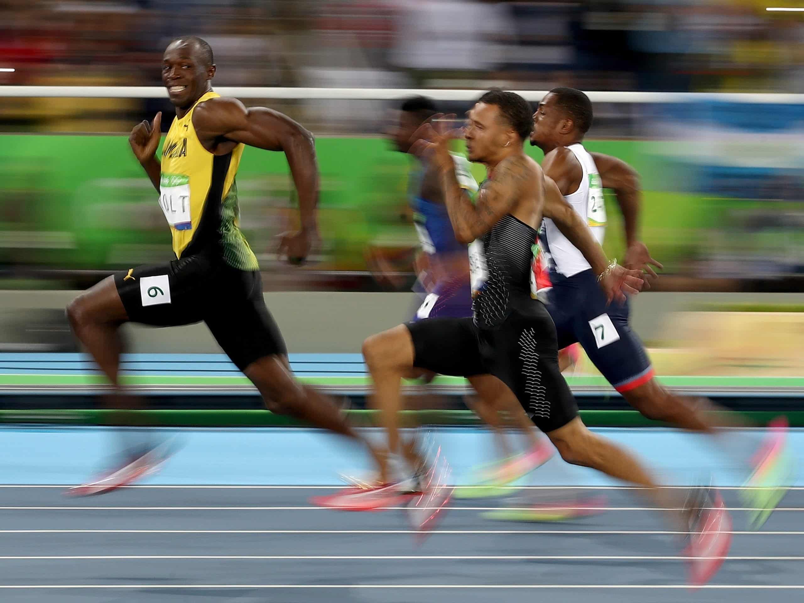 Imagen del embajador de Step App Usain Bolt