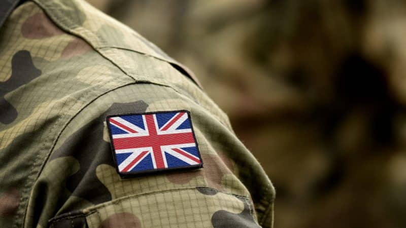 Union Jack on a British Army uniform NFT