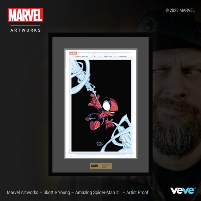 Marvel art NFT of Amazing Spider-Man comic on veve