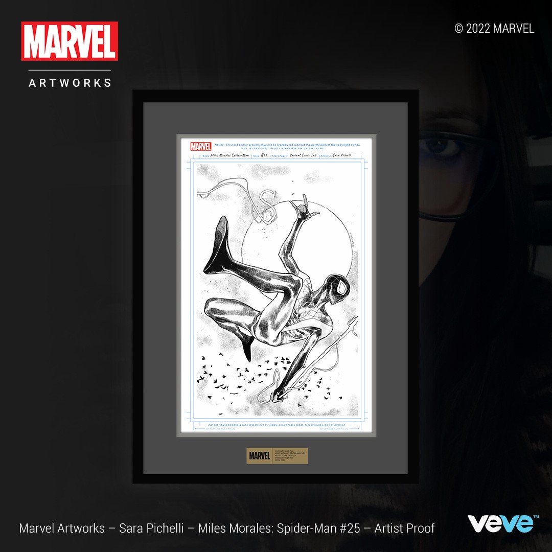 Spider-Man sketch of Marvel comics NFT
