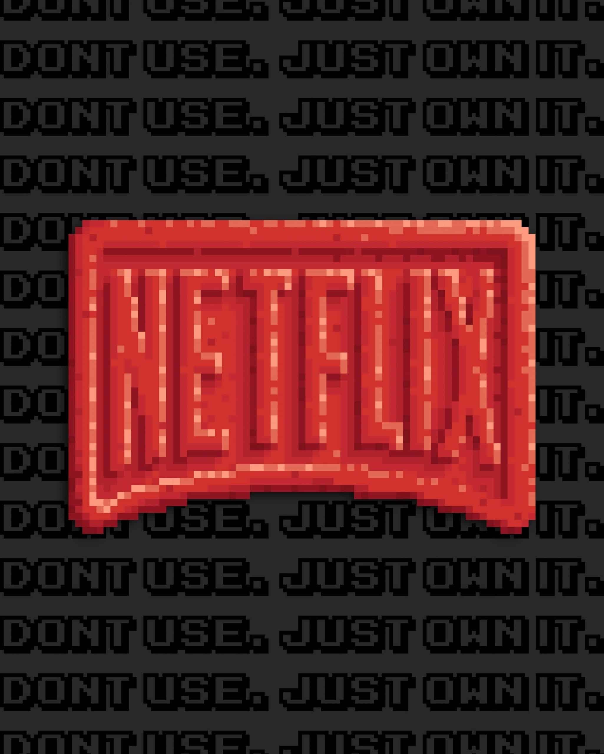 PIXXTASY NFT featuring Netflix logo