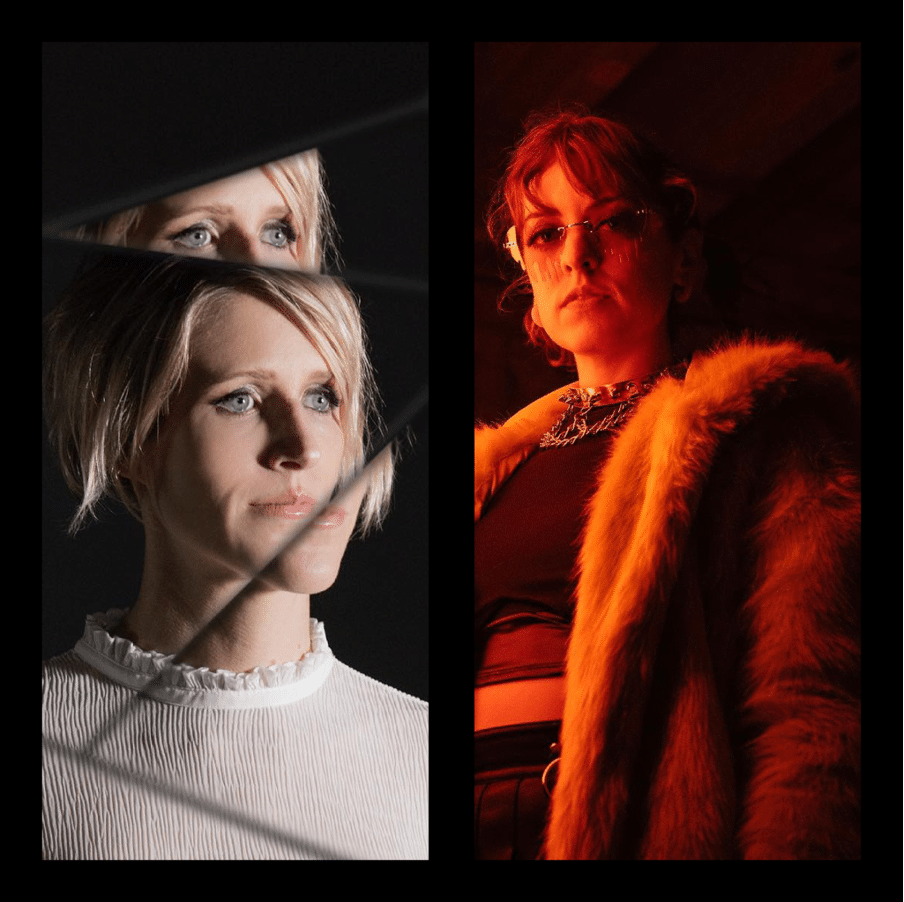 Ellie Pritts cellist and Kate Simko pianist for tokentraxx and openlab nft collab