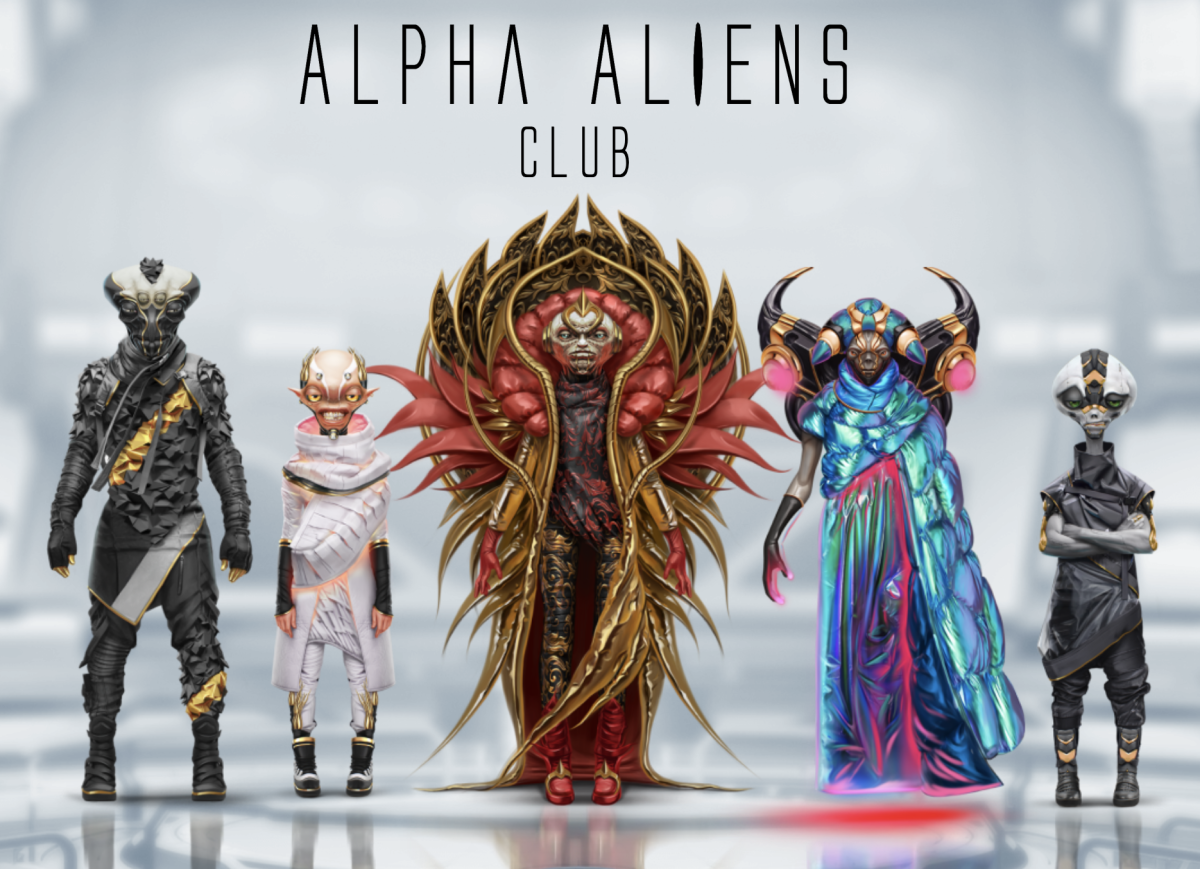 Image of the Alpha Aliens Club NFT characters