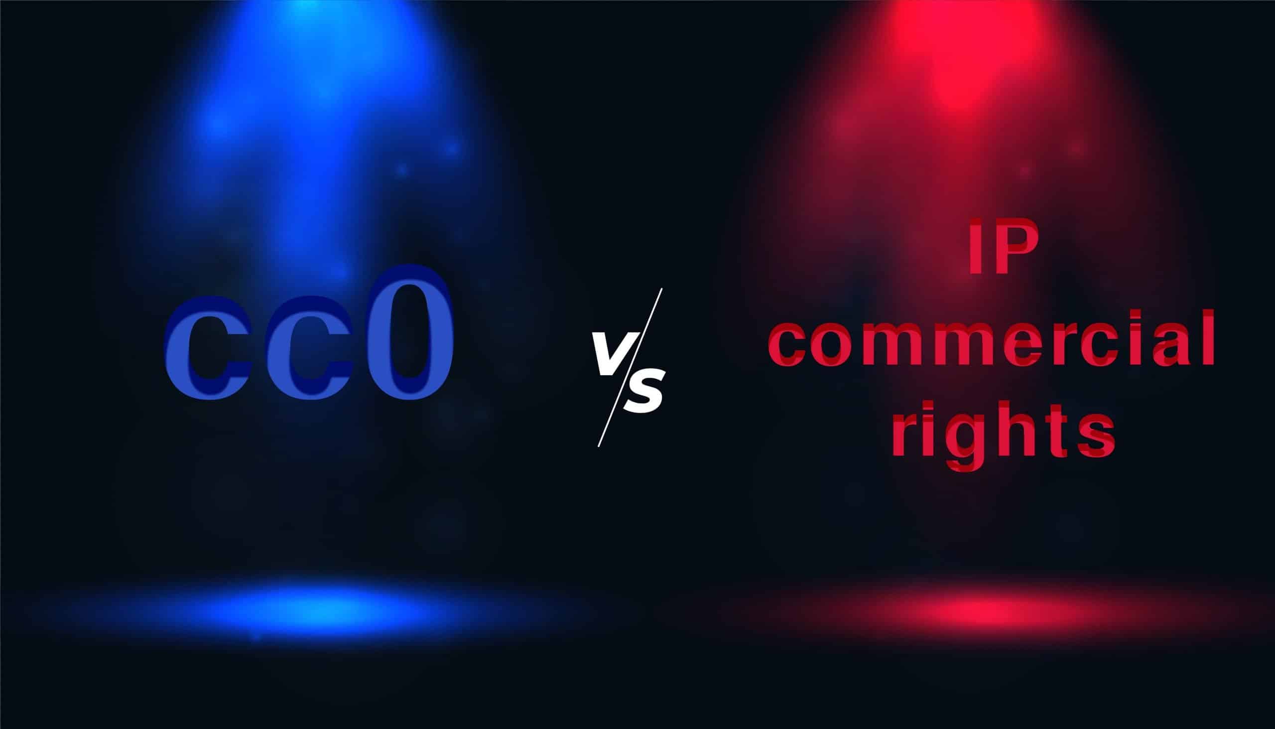 cc0 vs IP immagine astratta dei diritti commerciali