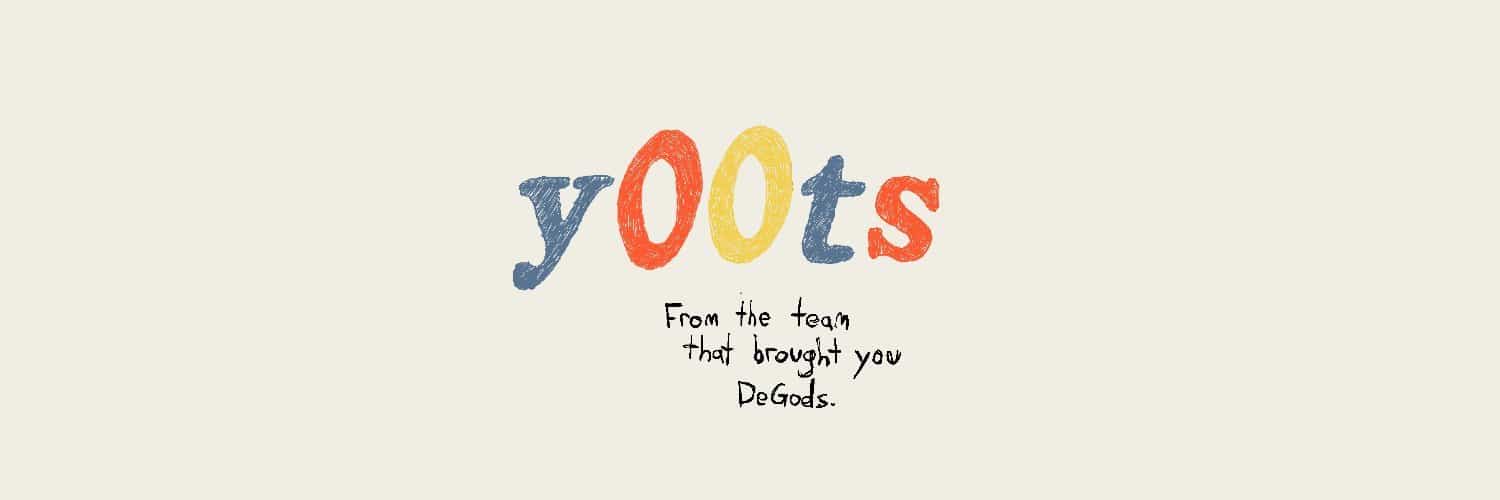 Reading a promo image from the group DeGods brought you 'y00ts'
