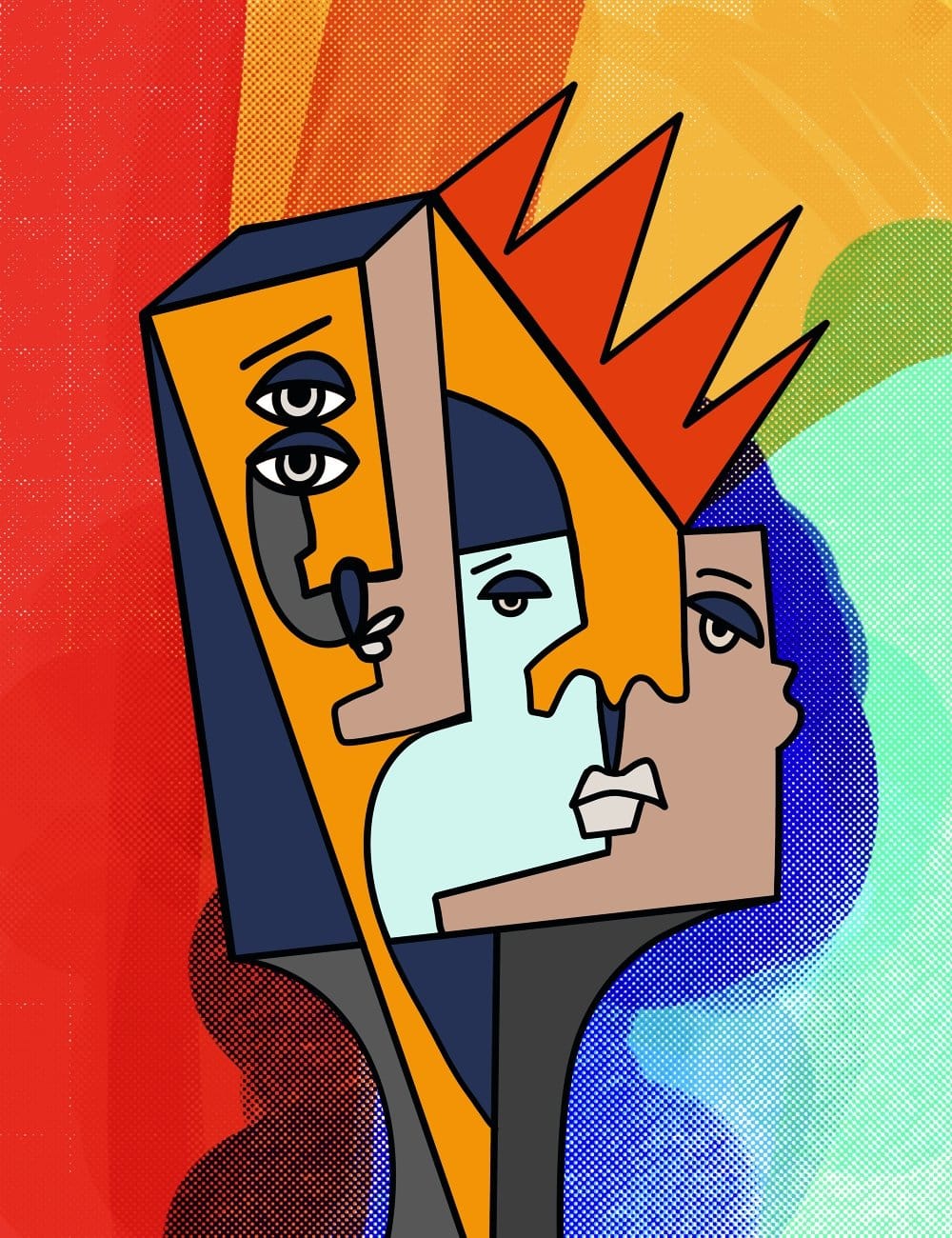 image of Upcoming NFT mint of a cubist piece of art NFT