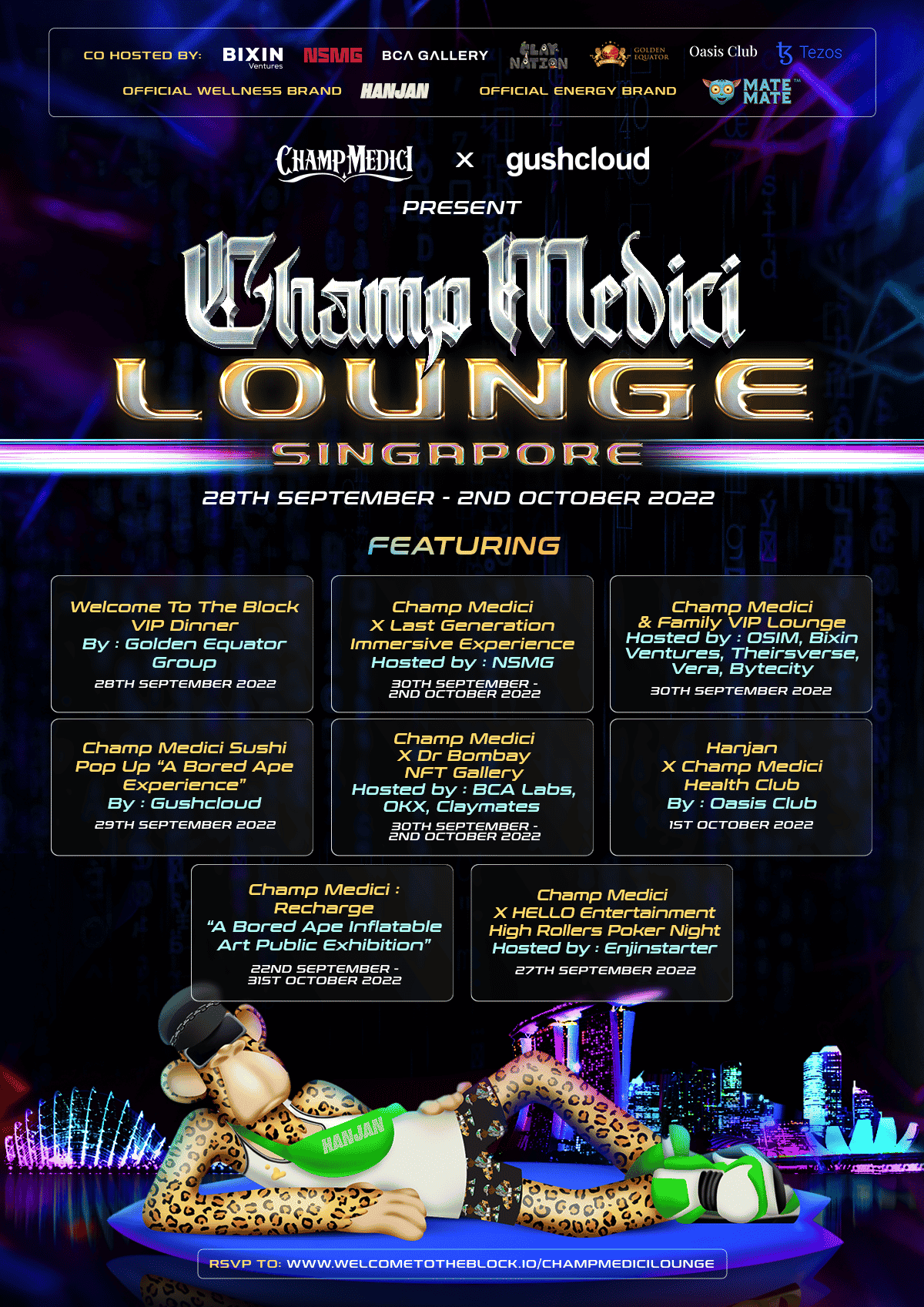 Image of the Champ Medici Lounge Event Singapore poster