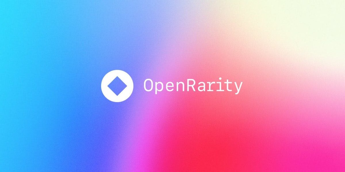 OpenRarity logo with blue/red background