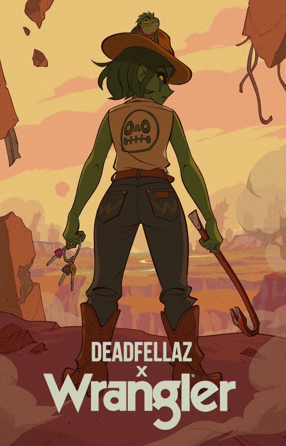 DeadFellaz has announced a partnership with Wrangler Jeans