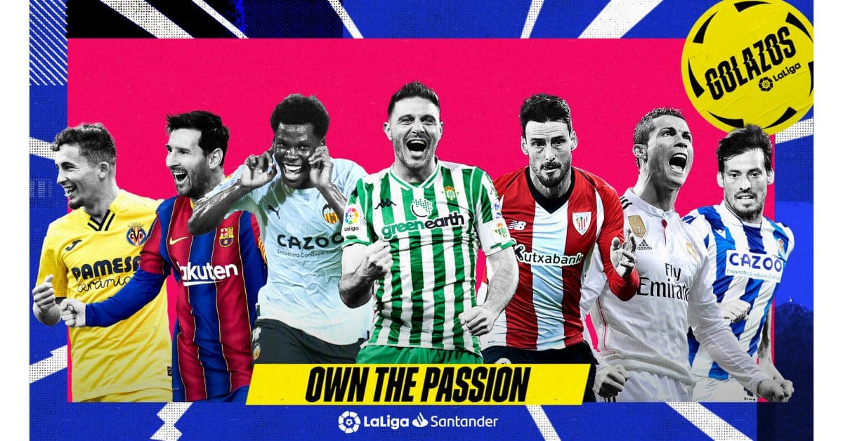 grahic showing 7 of LaLiga's top soccer players, created with dapper labs