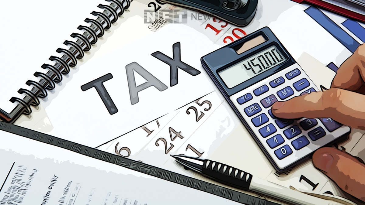 una calculadora que se utiliza para contar los impuestos para el impuesto NFT del IRS