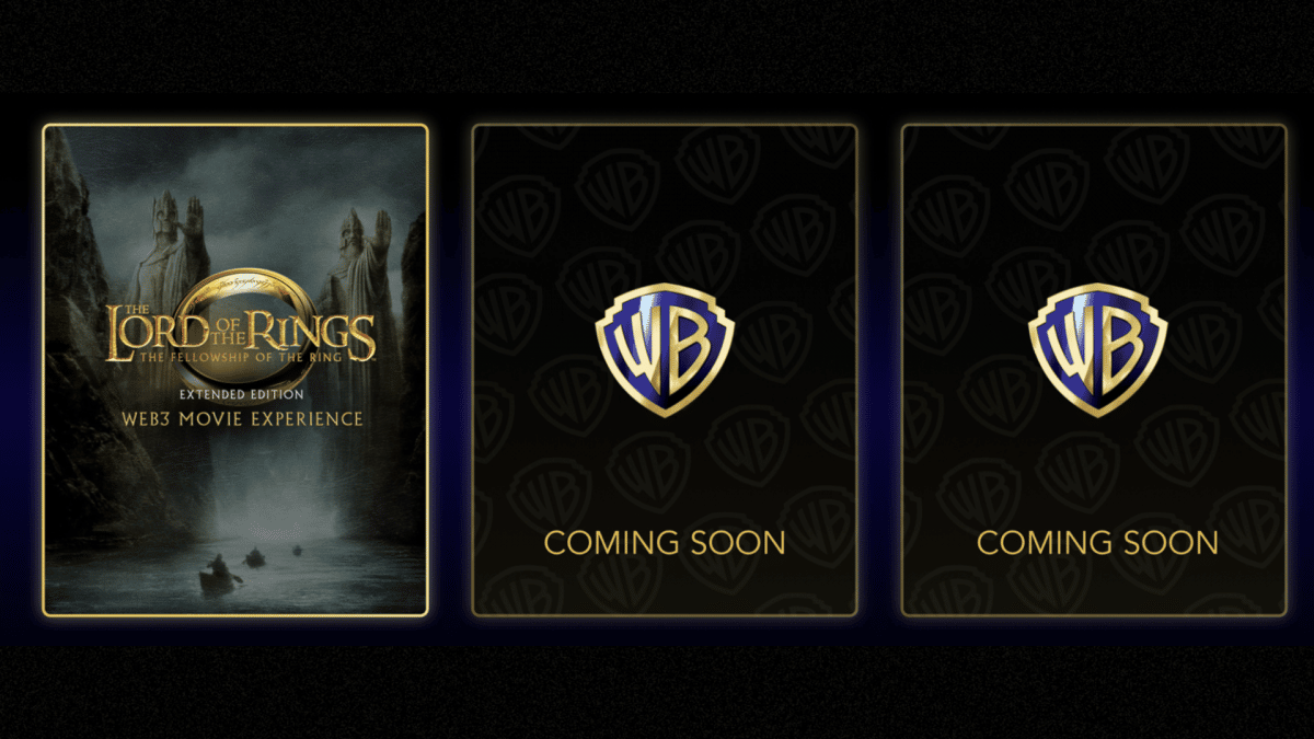 Una captura de pantalla del sitio web de Warner Bros Movieverse
