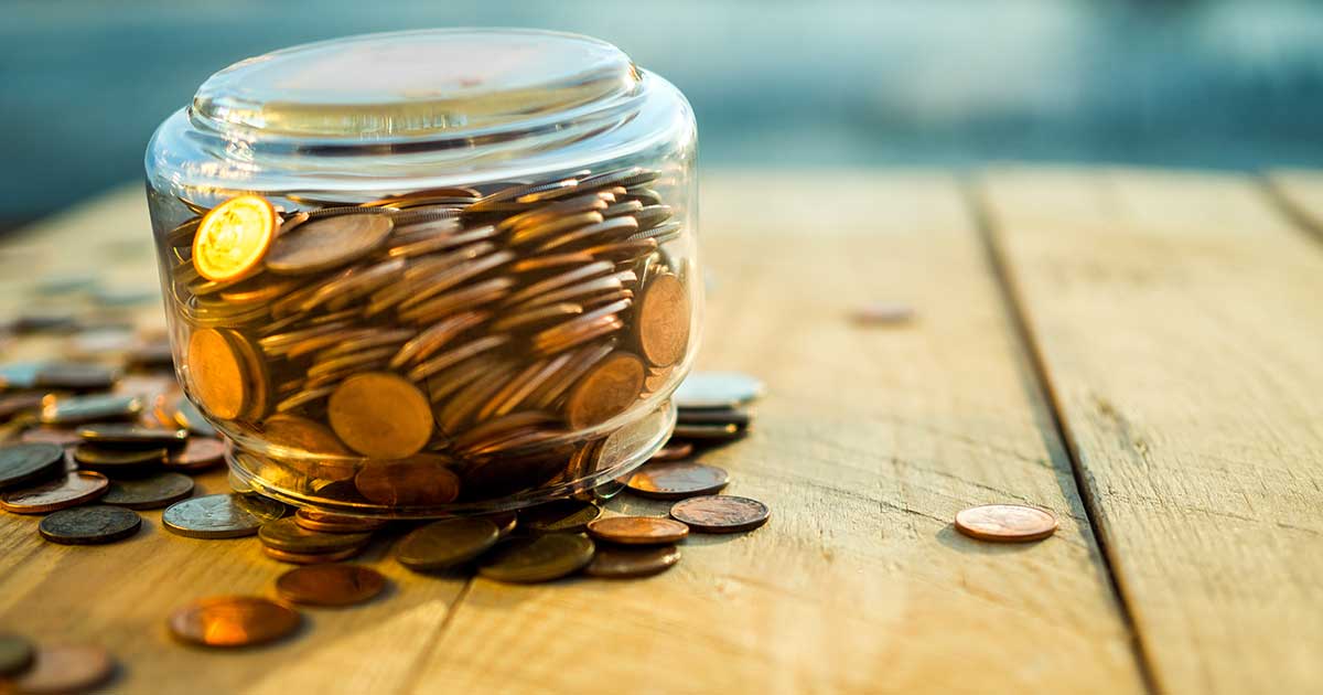image of a jar with money