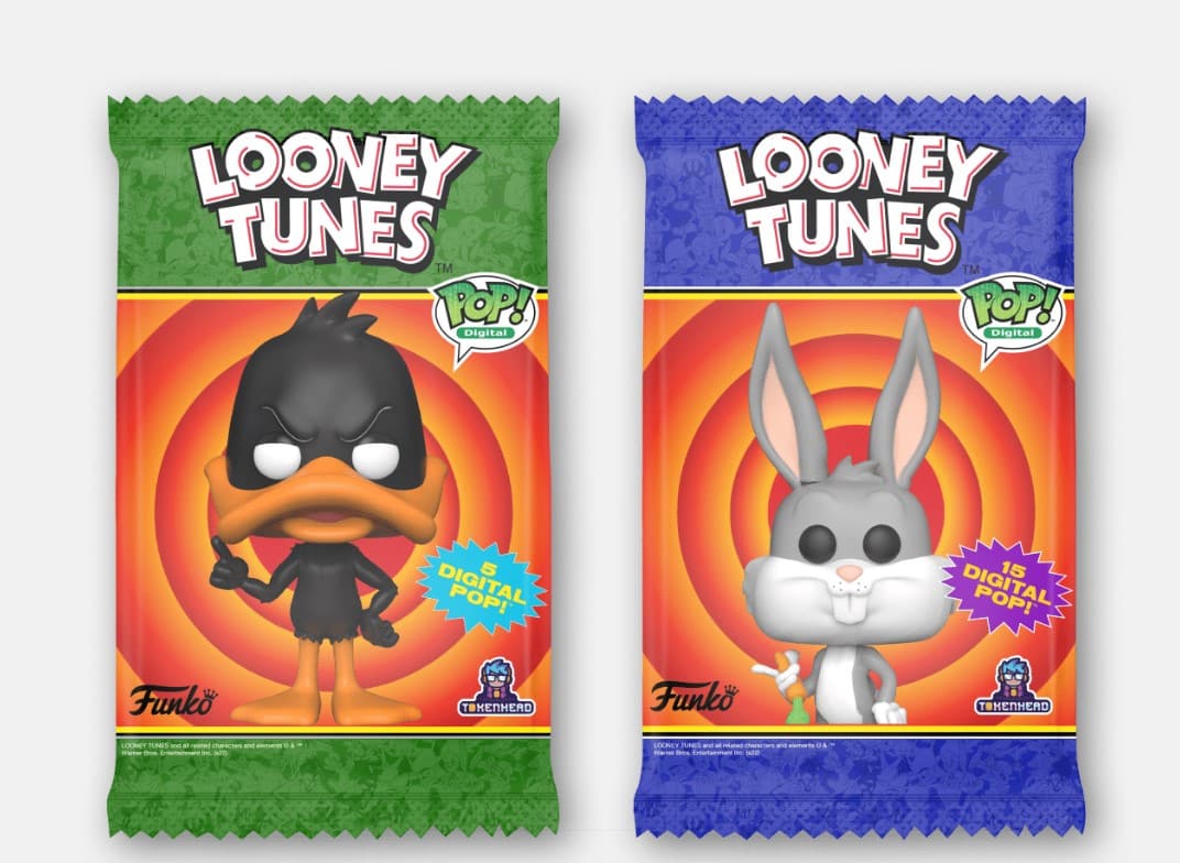 Paquete estándar y paquete premium de coleccionables digitales de Looney Tunes.