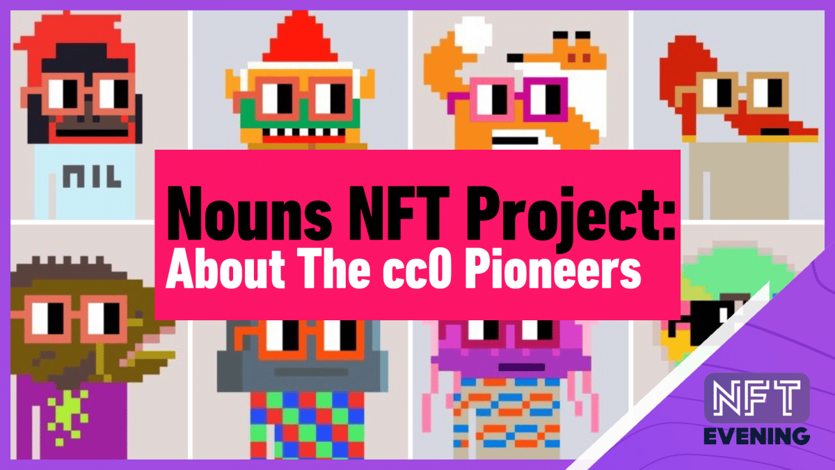 nouns nft characters with nftevening created thumbnail