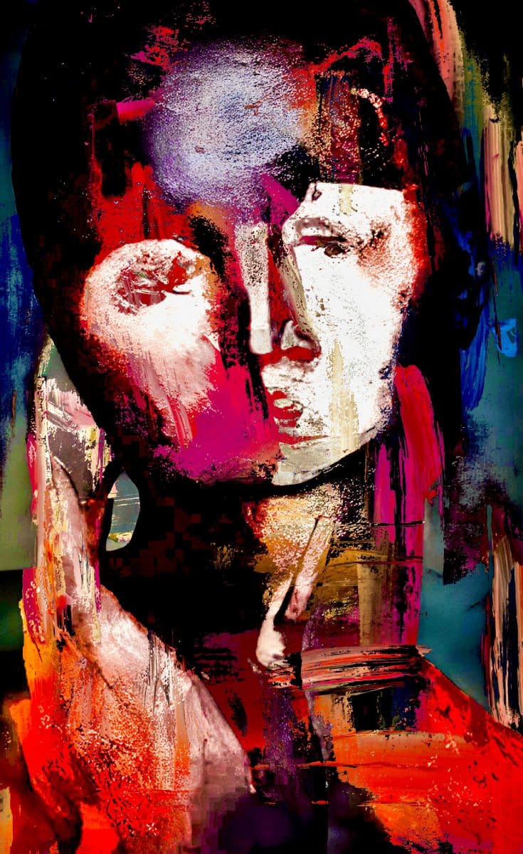 Modigliani's Woman digital painting of Queer Museum of Digital Art artist