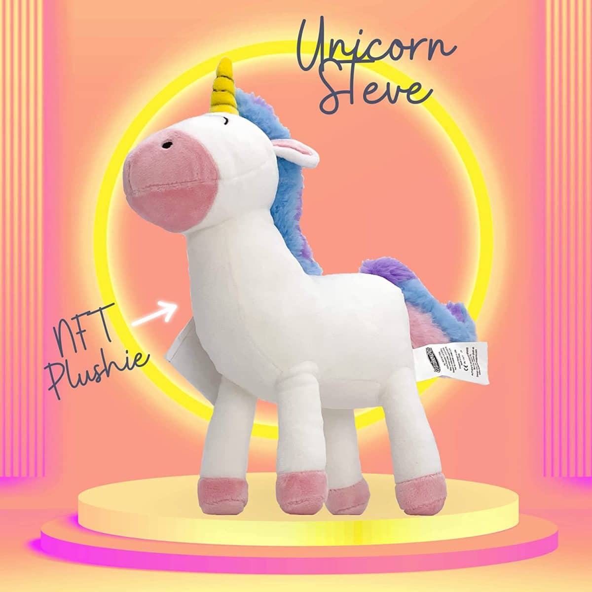 image of Unicorn Steve plush toy NFT made by Budsies