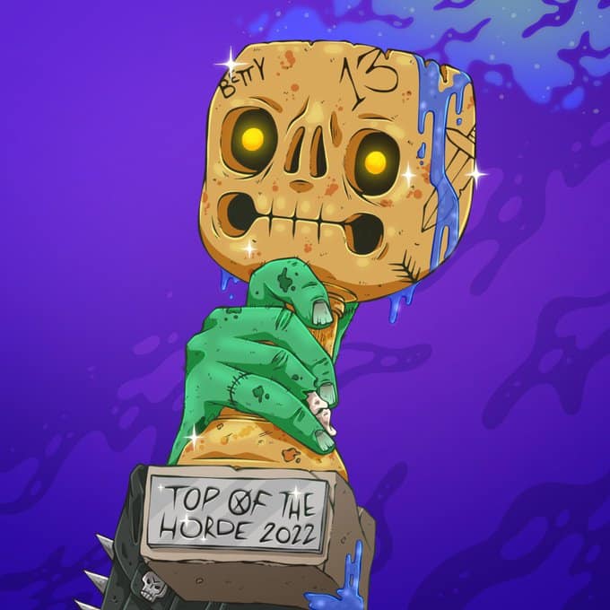 image of a virtual trophy from the Deadfellaz Top of The Horde 2022 competition