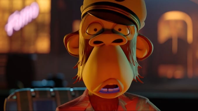 image of a bored ape yacht club NFT avatar to illustrate the yuga labs mailchimp breach