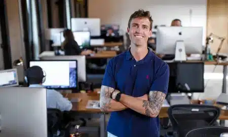 entrepreneur Ryan Carson in a blue tshirt