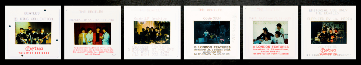 The beatles: colección vintage slides de oneof