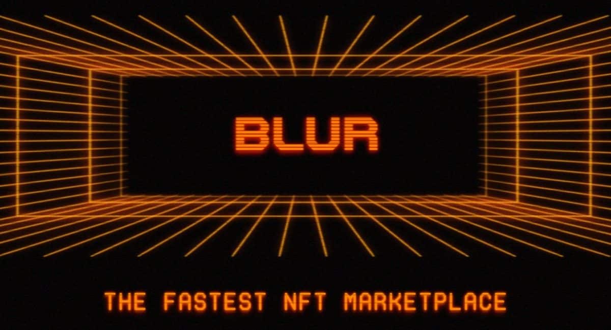 Blur NFT marketplace logo, as a direct competitor of Opensea.