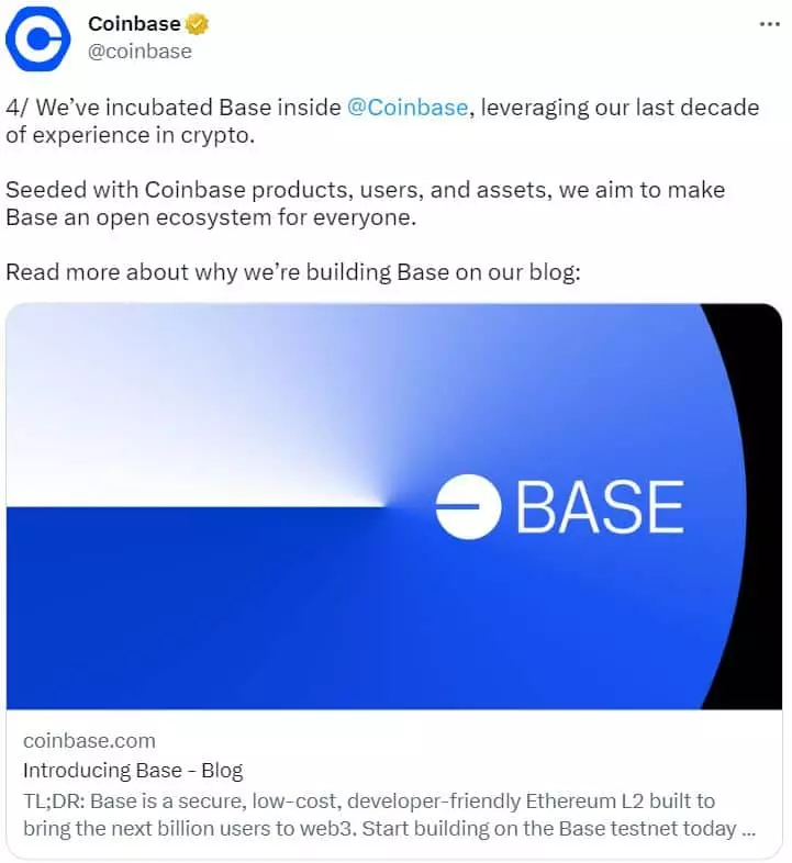 Η Coinbase εισάγει τη δωρεάν μέντα