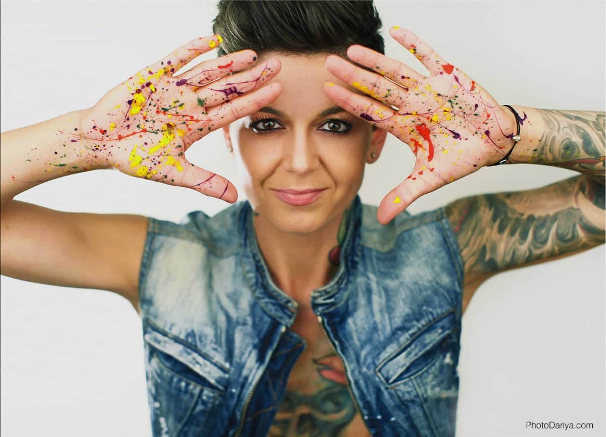 a picture of NFT tattoo artist Ivana Belakova